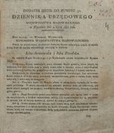 Tekst uchwały sejmowej z 25 VI 1831 r. dotyczącej rekwizycji koni na cele wojskowe, str. 1.