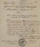 Pismo dow&oacute;dcy II Korpusu gen. Girolamo Ramorino w sprawie awansu podkomendnego, Dobryń 1 IX 1831 r.