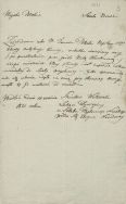 Zaświadczenie lekarskie informujące o niezdolności kpt. Tomasza Potockiego do dalszego pełnienia służby wojskowej wskutek odniesionej rany, 6 IX 1831 r.