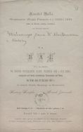 Zaproszenie na bal charytatywny na rzecz weteran&oacute;w powstania listopadowego, zorganizowany w Krakowie 28 I 1891 r.