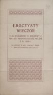 Program uroczystego wieczoru zorganizowanego w Krakowie 24 XI 1901 r. dla uczczenia 71. rocznicy powstania listopadowego, strona tytułowa.