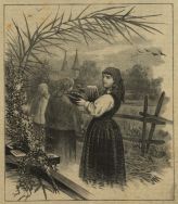 We dworze ksiądz pleban poświęci. Drzeworyt E. Baranowskiego wg rys. J. Ryszkiewicza. &bdquo;Biesiada Literacka&rdquo; 1887, t. 23, nr 14 (588), s. 209.