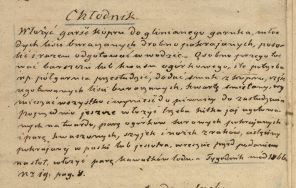 Przepis na chłodnik. APŁ, Archiwum rodziny Bartoszewicz&oacute;w, sygn. 774, k. 1 v.