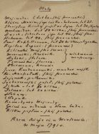 Część 2 rękopisu dramatu historycznego Trzeci maj J.I. Kraszewskiego.  APŁ, Archiwum rodziny Bartoszewicz&oacute;w, sygn. 2259 s.2.