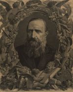 Portret autora Starej Baśni z okazji jubileuszu 50-lecia pracy literackiej.  APŁ, Zbi&oacute;r ikonograficzny APŁ, sygn. O-IV K-3.