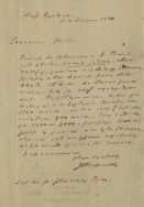 List J.I. Kraszewskiego do nieznanej osoby z 1 sierpnia 1880 r. z prośbą o pożyczkę.  APŁ, Archiwum rodziny Bartoszewicz&oacute;w, sygn. 388 s.1.