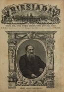 Wizerunek J.I. Kraszewskiego w Biesiadzie literackiej.  Zbiory biblioteczne APŁ, Biesiada Literacka sygn. 297 T. 23, 1887 r.