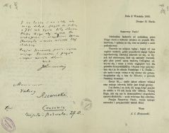 Ciąg dalszy listu J.I. Kraszewskiego do Walerego Rzewuskiego w sprawie wystawienia pomnika Mickiewicza, 2 wrzesień 1883 r. Drezno. APŁ, Archiwum rodziny Bartoszewicz&oacute;w, sygn. 45 s.8-9.
