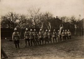 Kurs instruktorski Straży Pożarnej, 1929 r. (Zbi&oacute;r ikonograficzny APŁ, sygn. W-I 6/21)