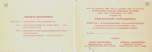 Program uroczystości poświęcenia nowego sprzętu, 1937 r. (Ł&oacute;dzka OSP w Łodzi, sygn. 239, s. 38-39)