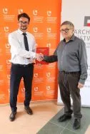Dyrektor Archiwum Państwowego w Łodzi Bartosz G&oacute;recki, Dziekan Wydziału prof. dr hab. Paweł Maślanka, fot. Albert Jaworski.
