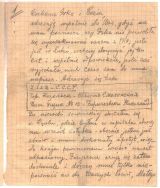 List Mikołaja Borysławskiego do żony Ireny, pisany z Kozielska w listopadzie 1939 r., str. 1. APŁ, Sąd Grodzki w Łodzi, sygn. 1050.