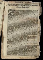 Biblia Jana Leopolity  Wydrukowana w 1561 roku, w krakowskiej drukarni Szarffenberg&oacute;w