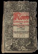 Biblia Jana Leopolity  LEOPOLITA Jan ( Kasprowicz, Nicz, Nicius ) Jan Młodszy, (ok. 1523-1572, profesor teologii Akademii Krakowskiej, kaznodzieja, wydawca i korektor pierwszego katolickiego przekładu Biblii (tzw. Biblii Leopolity lub Szarffenbergowskiej)