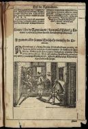 Biblia Jana Leopolity  Brak pierwszej strony. Liczne uszkodzenia, przedarte karty. Zawiera wiele drzeworyt&oacute;w.