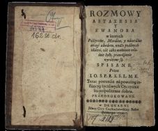 Rozmowy Artaxessa y Ewandra 