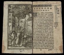 Rozmowy Artaxessa y Ewandra  LUBOMIRSKI Stanisław Herakliusz (ok. 1642-1702), hrabia Szreniawa , pseudonim i kryptonim Stanisslaus Lysimachus Eques Polonus, mirobulius Tassalinus, S. L, S. L. M. K., marsz. W. kor., pisarz polityczny, poeta, prozaik, drama