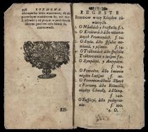 Rozmowy Artaxessa y Ewandra  Proweniencja: Alexander Skarbek Kiełczewski, I. Wolanowski, Biblioteka Szkoły Kupiectwa Ł&oacute;dzkiego. Oprawa: sk&oacute;ra. Sygn.162/starodruki