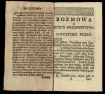 Nauka o krasomowstwie  Na odwrocie strony tytułowej Ogińskich - brama (Oginiec, korona zamknięta, na dole Order orła Białego).
