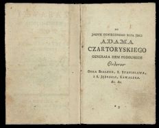 Zabawki wierszem i prozą  Tom II. W Warszawie 1785 w Drukarni J. K. Mci i Rzplitey Uprzywil. Gr&ouml;llowskiey.