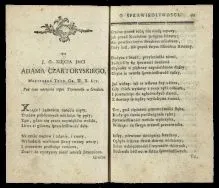 Zabawki wierszem i prozą  Tom IV. W Warszawie 1783 w Drukarni J. K. Mci i Rzplitey uprzywileiowaney Gr&ouml;llowskiey.