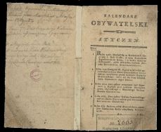 Kalendarz obywatelski  KRASICKI Ignacy Błażej herbu Rogala (ur. 1735, zm. 1801), kryptonim literacki X. B. W. Xiąże - Biskup - Warmiński, poeta, prozaik, komediopisarz, encyklopedysta, tłumacz, biskup warmiński i arcybiskup gnieźnieński