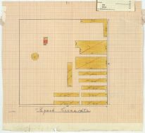 Plan sytuacyjny hal na rynku Leonarda Archiwum Państwowe w Łodzi, Akta m. Łodzi, sygn. 15887