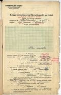 Ankieta podatkowa dotycząca posesji przy ul. Piotrkowskiej 217 - hali targowej Archiwum Państwowe w Łodzi, Akta m. Łodzi, sygn. 15951