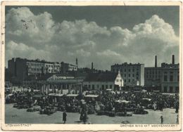 Widok z ulicy Żeromskiego - 1940 r. Archiwum Państwowe w Łodzi, Zbi&oacute;r ikonograficzny, sygn. Ł-I 3/13