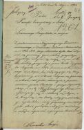 List do pastora parafii ewangelickiej w sprawie zmiany dnia targowego z niedzieli na wtorek z 1844 r. Archiwum Państwowe w Łodzi, Akta m. Łodzi, sygn. 609