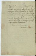 List do pastora parafii ewangelickiej w sprawie zmiany dnia targowego z niedzieli na wtorek z 1844 r. Archiwum Państwowe w Łodzi, Akta m. Łodzi, sygn. 609