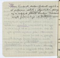 Pismo o opłacie koncesyjnej za prywatny rynek przy placu Leonarda z 1917 r. Archiwum Państwowe w Łodzi, Akta m. Łodzi, sygn. 27828