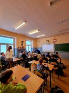 Zajęcia dla uczni&oacute;w w Szkole Podstawowej nr 160 w Łodzi.