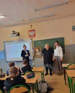 Zajęcia dla uczni&oacute;w w Szkole Podstawowej nr 160 w Łodzi.
