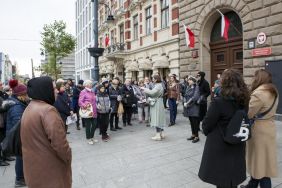 Spacer śladami pierwszych obchod&oacute;w 11 listopada w Łodzi, fot. Konrad Sosnowski.