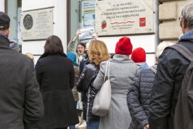 Spacer śladami pierwszych obchod&oacute;w 11 listopada w Łodzi, fot. Konrad Sosnowski.