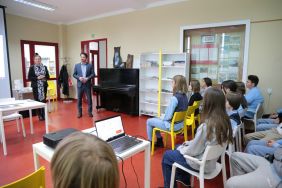 Zajęcia dla uczni&oacute;w Szkoły Podstawowej nr 1 w Brzezinach, fot. Albert Jaworski.