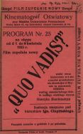 Miejski Kinematograf Oświatowy-program nr 25 na okres od 1-go do 8-go kwietnia 1923 r. Archiwum Państwowe w Łodzi, Akta miasta Łodzi, sygn. 17061