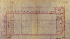 Projekt przebudowy kina Wł&oacute;kniarz przy ul. Pr&oacute;chnika 16 (1951 r.) Archiwum Państwowe w Łodzi, Prezydium Rady Narodowej m. Łodzi, sygn. 1487