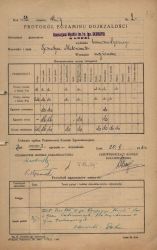 Aleksander Bardini. Protok&oacute;ł egzaminu dojrzałości, 1932 r.