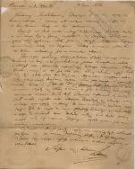 Joachim Lelewel. List do Aleksandra Smolikowskiego, 1838 r.