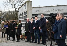 Uroczystość upamiętniająca Polak&oacute;w ratujących Żyd&oacute;w w czasie II wojny światowej, fot. Agata Cuper