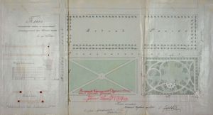 Plan parku Źr&oacute;dliska, 1904-1906 r. [Rząd Gubernialny Piotrkowski, Wydział Administracyjny, sygn. 3347]