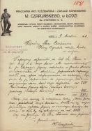 Park im. Staszica. Pismo dotyczące przygotowania figury robotnika, 1918 r. [Akta m. Łodzi, sygn. 19853]