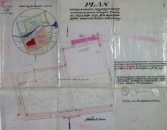 Park im. Mickiewicza. Plan nieruchomości projektowanej do wydzielenia  z folwarku Julian&oacute;w, 1929 r. [Akta m. Łodzi, sygn. 22390]