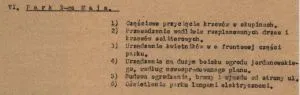 Park 3-go Maja. Plan prac w parku, 1930 r. [Akta m. Łodzi, sygn. 23258]