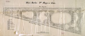 Park 3-go Maja. Plan parku, 1939 r. [Akta m. Łodzi, sygn. 23449]