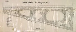 Park 3-go Maja. Plan parku, 1939 r. [Akta m. Łodzi, sygn. 23449]