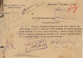 Park im. Matejki. Zatwierdzenia nadania nazwy parkowi miejskiemu, 1947 r. [Miejska Rada Narodowa i Zarząd Miejski w Łodzi, Wydział Plantacji, sygn. 26]