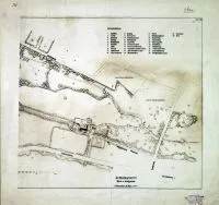 Park 1-go Maja. Plan parku, 1941 r. [Zbi&oacute;r kartograficzny Archiwum Państwowego w Łodzi, sygn. 100/40]
